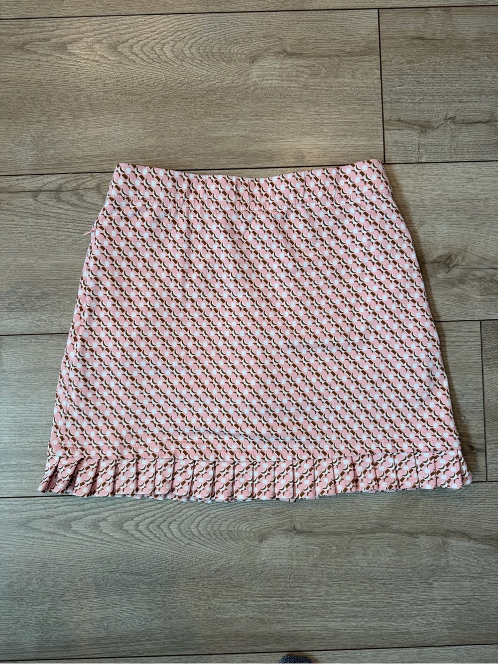J. McLaughlin Peach Pink and  Agnes Skort with Ruffle Hem